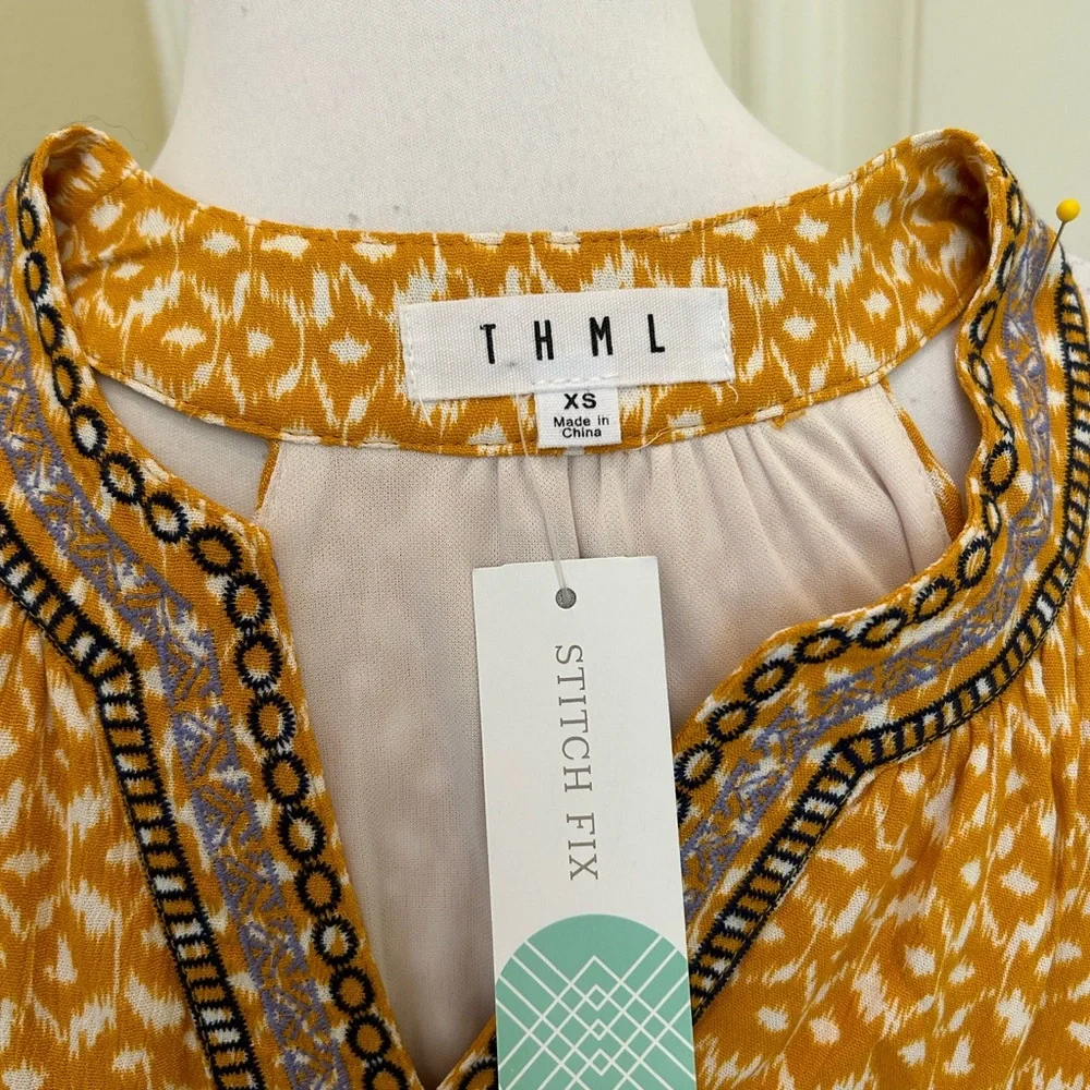 NWT THML  Stitch Fix casual embroidered boho style dress - Picture 5 of 5